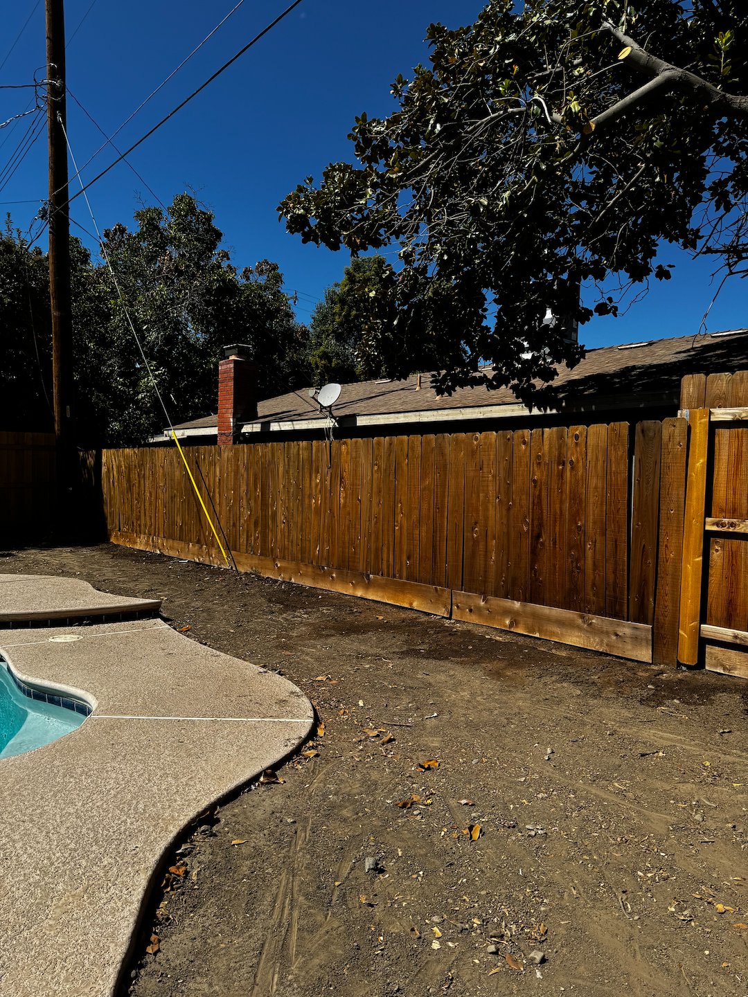 Wood fence cleaning Visalia CA